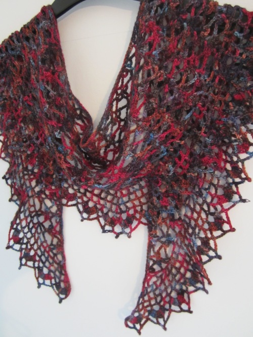 crochet scarf sock yarn lace